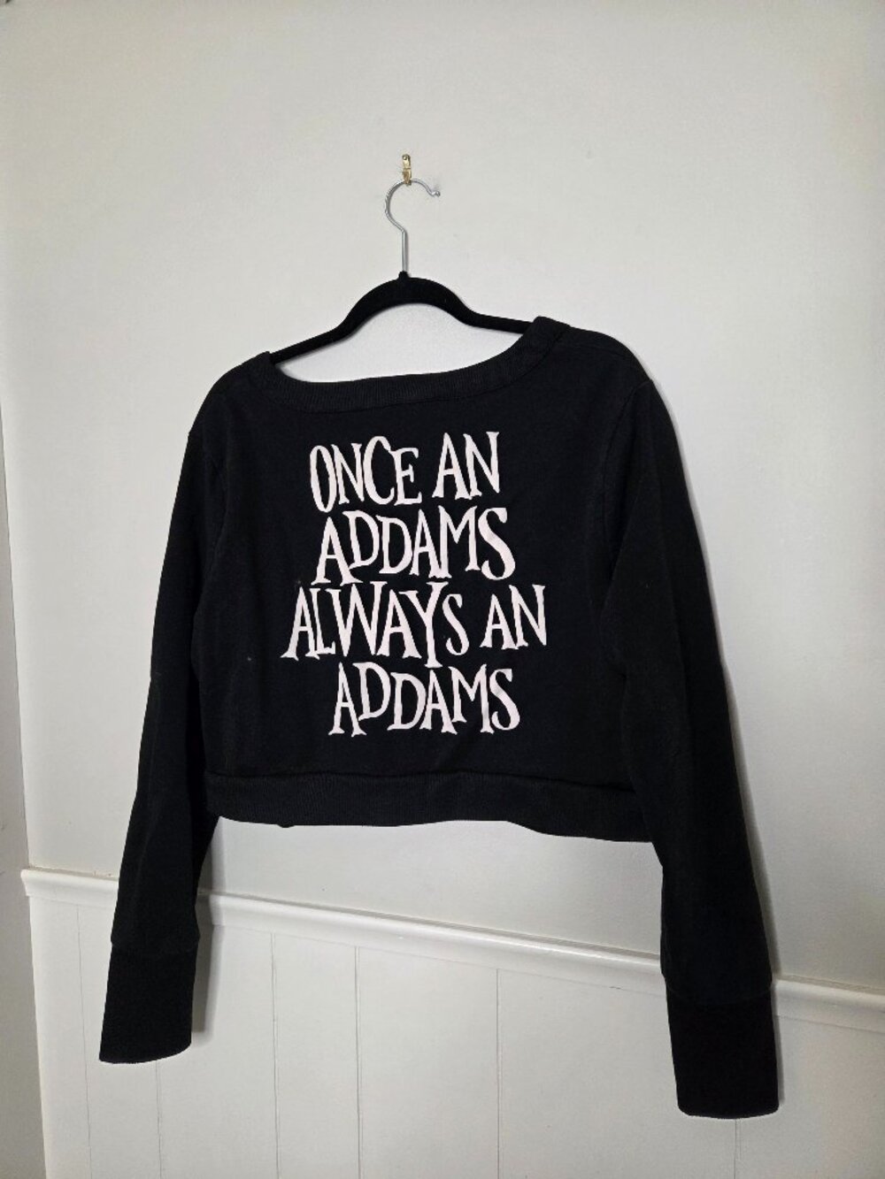 KILLSTAR Black Wednesday Button Down Crop Sweater